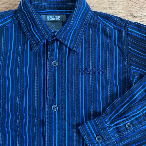 Kenneth Cole Reaction Bottom Down Shirt Size:4 Boy - Picture 2 of 5